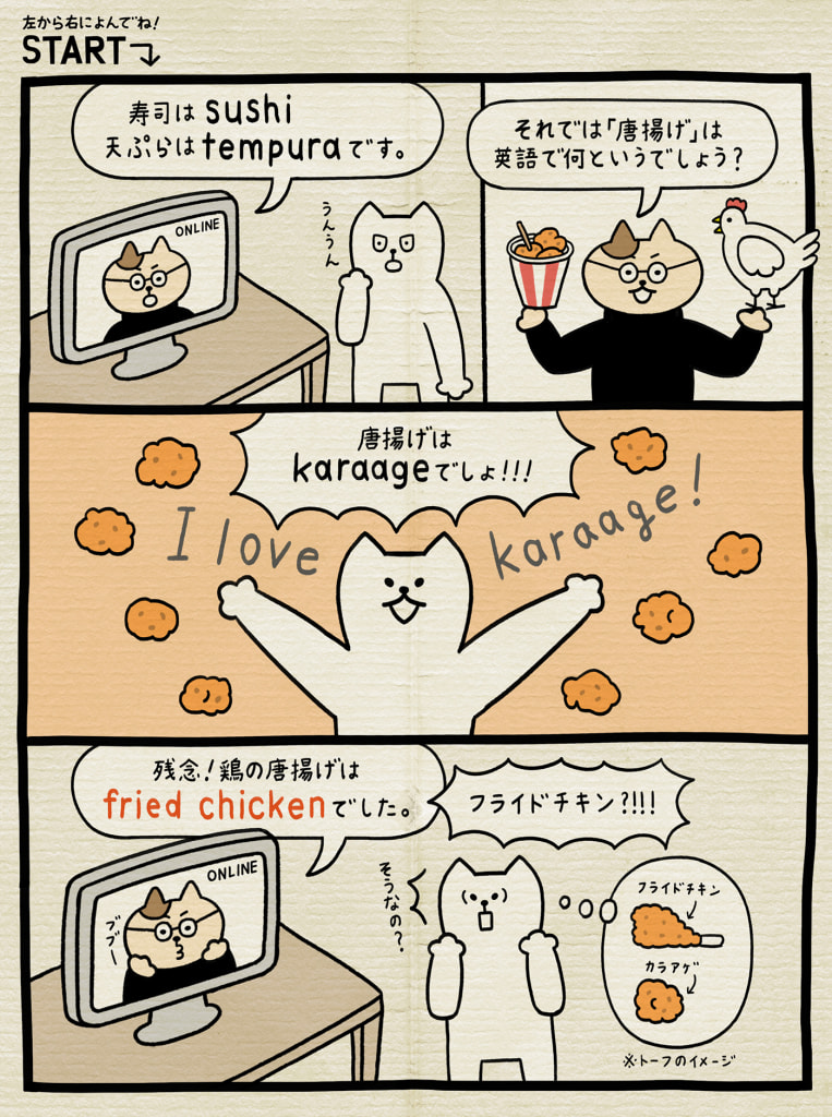 好きな食べ物を英語でいえる しろねこトーフで英会話vol 143 English Lab イングリッシュラボ レアジョブ英会話が発信する英語 サイト