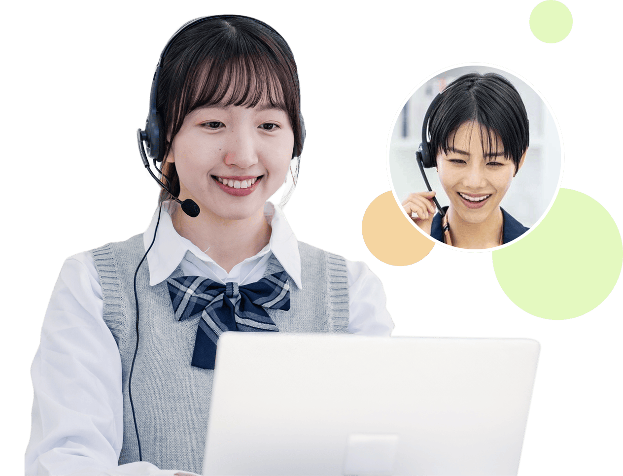 英検対策レッスンを受講する学生