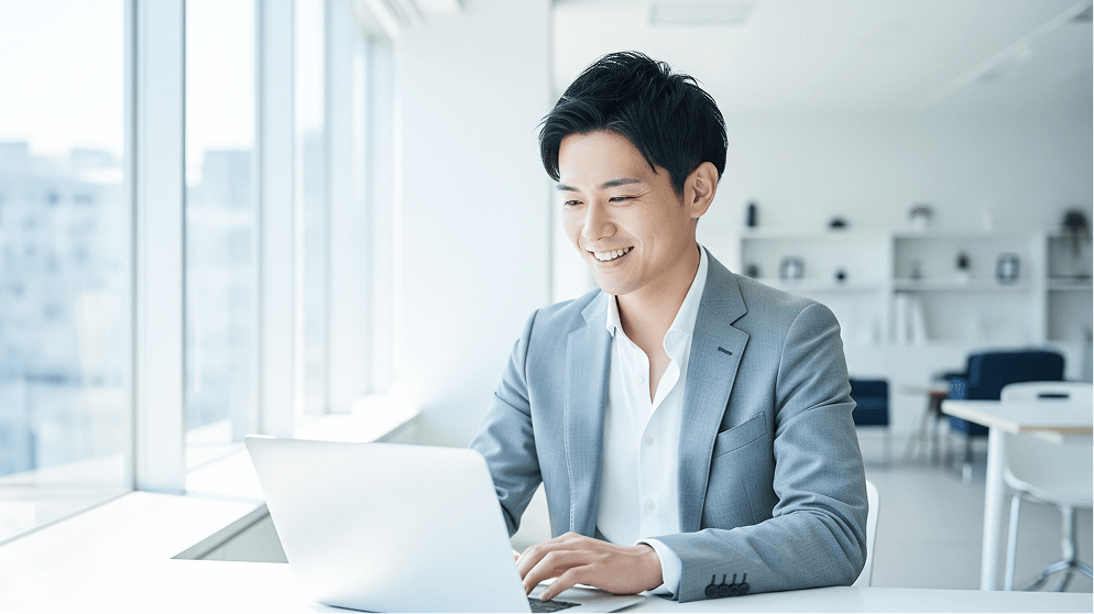 カウンセラーに相談しながら学習を続ける様子